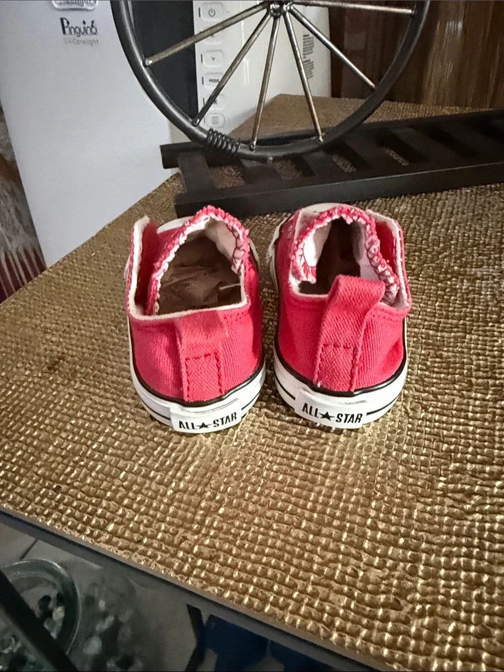 Converse babys Red Slip-On All Star Sneakers
